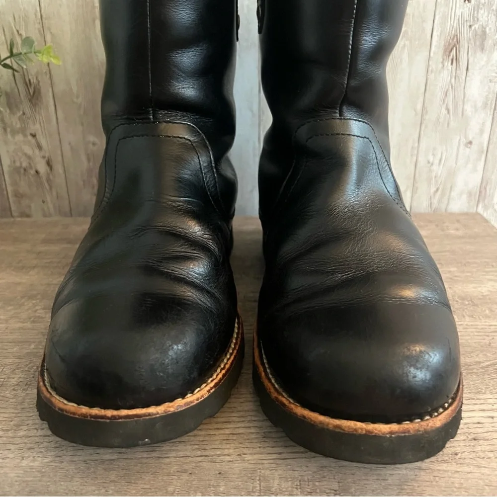 UGG Black Stoneman 3247 Leather Men's Rain & Snow Boots Sherpa Lined 9